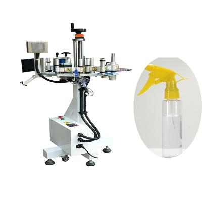 China Automatic Beverage Round Bottle Flat Head Flat Sticker Labeling Machine for sale