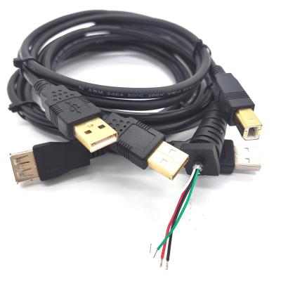 China New Original High Quality Video Game Player USB Cable USB A Male to USB B Male Cable with Gold Plated for sale