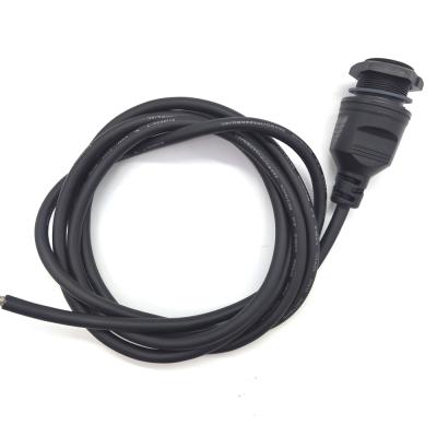 China Universal Cars Waterproof USB 2.0 Connector IP67 Panel Mount Waterproof Cable, ISO9001 Universal USB B 5/12/24V Cable Female Cable Assembly for sale