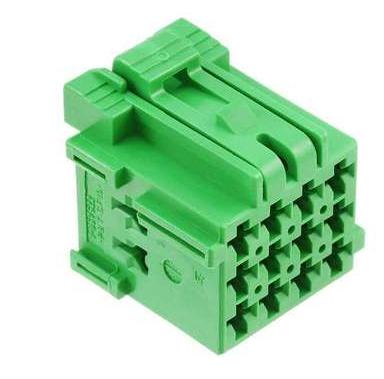 China Multiple Marks RTS 12pin Green Plug And Terminal Lock 1-967622-1 Replacement for sale