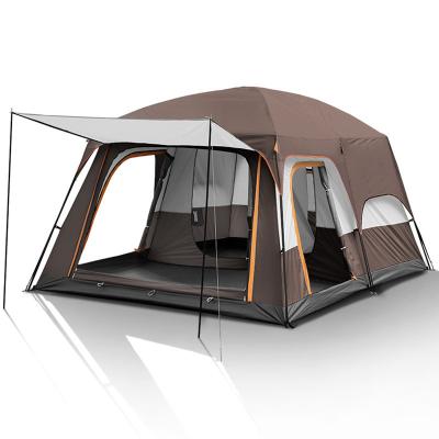 China Professional Diagonal Tying Type Large Custom Design Outdoor Windproof Waterproof Two Piece Automatic Camping Tent for sale