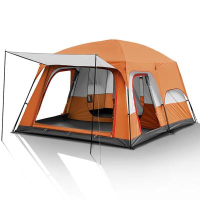 China Premium and portable stable type two rooms diagonal tying camping tent for events camping hiking tents for sale