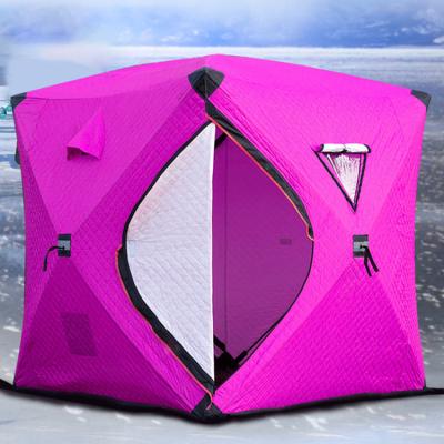 China Waterproof Newly Improved Warm Insulation Of Large Space Easy To Carry Winter Shelter Fishing Tent for sale