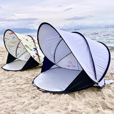 China Camouflage Outdoor Playground Quick-open Polyester UPF 50+ Sun Shelter / Auto Field Pop Up Beach Tent for sale