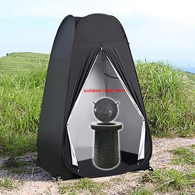 China Diagonal Tethering Type Outdoor Portable Camp Toilet Matching Retractable Camping Stool With Portable Toilet Pop Up Shower Tent for sale