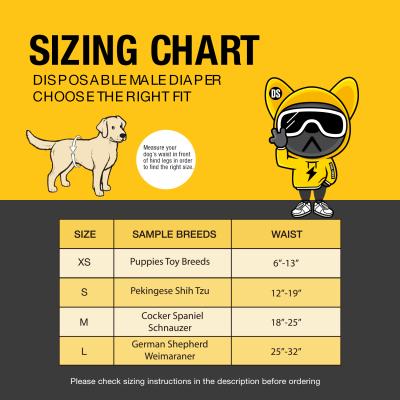 China Dono Sustainable Disposable Male Dog Wraps Doggie Puppy Diaper Male Male Wraps With Leak-proof Super Absorbent for sale