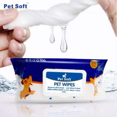 China Sustainable Pet Factory Price-Pet Soft Wipes For Dog-Pet Wipes Wet-grooming Wipes for sale