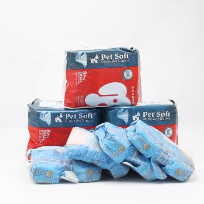 China Viable All Size PET Instock MOLLE Disposable Pet Diaper With Lattice Design Dog Diaper Factory for sale