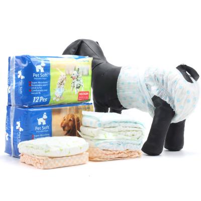 China Printed Super Absorbent Soft Doggie XL Wraps Pet Soft Disposable Dog Diapers Diapers for sale