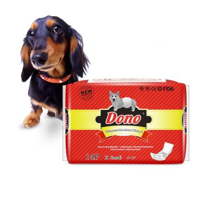 China Dono Viable Male Dog Diaper All-absorb Size 15-33cm Disposable Male Dog Size Wraps XS Amazon Hot Sale for sale