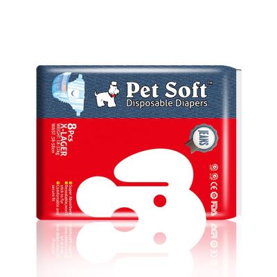 China Viable Warm Disposable Salling Jeans Soft Dono Pet Dog Diapers Female Pet Diaper With High Absorbency Dry Surface for sale