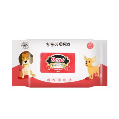 China DONO Viable Dog Cat Sanitary Pad Towel Napkins Disposable Nonwovens 80pcs/Bag for sale