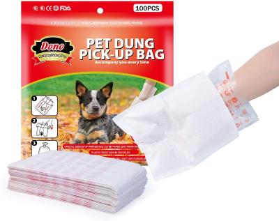 China DONO Viable Plastic Bag Puppy Cat Dog Poop Taking Bag Outdoor 100PCS Dog Poop Bag Pet Cleaning Supplies for sale