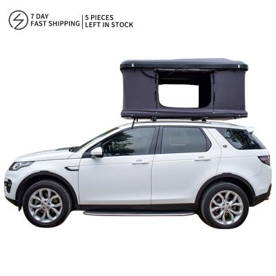 China 7 Day 2 Person Semi-automatic Weapon Cqmping Suv Fast Shipping Portable Roof Extended Type 7 Car ABS Top Tent for sale