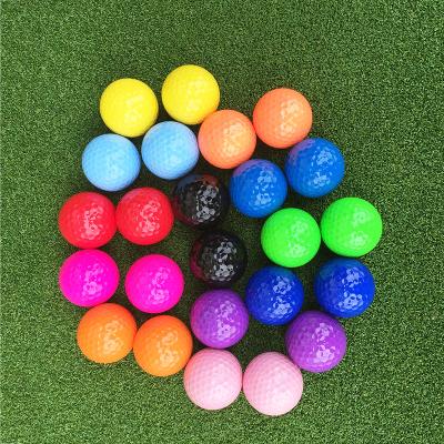 China Wholesale Golf Practice Ball Customizable Golf Practice Balls 2 Layers Golf Ball White Colorful Ball Gift for sale