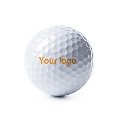 China Floating Golf Ball White Empty Golf Ball Customized 2 Layers Logo Golf Ball Cheap Bulk Practice Ball for sale