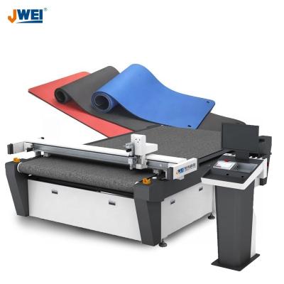 China CNC Automated Carpet Automatic Feeding And Cutting And Gathering Cutter For Seat Cover Leather Corrugated Mat Car Floor Mat Rubber Cutting Machine With CE for sale