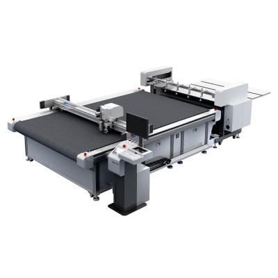 China 2500mm*1600mm|3500*1600 JWEI upgraded version of fast speed precise digital flatbed cutter plotter for sign graphics print packaging for sale