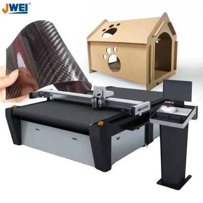 China Factory Direct Selling Industrial Paper Compounds Cutting Machine JWEI Digital Cutter Plotter with Oscillating Cutter Tool for Cutting Carbon Fiber Glass Fiber for sale