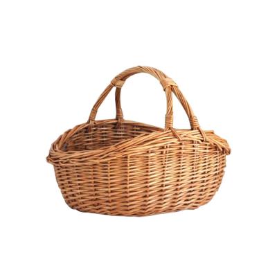 China Wholesale Handmade Decoration Willow Wicker Gift Hamper Basket from China for sale