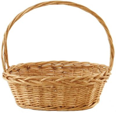 China China Woven Wicker Basket, Universal Natural Willow Basket with Handle for Storage and Decoration for sale