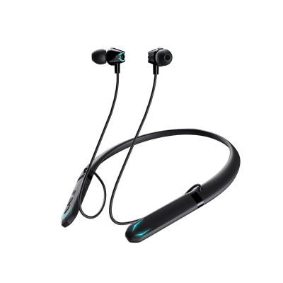 China 2021 Newest Hot Sales Earbuds Wireless Earphone With Light Effect Low Latency Gaming Neckband Earphone for sale