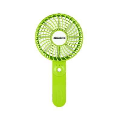 China Lower Noise Rechargeable Hand Held Battery Cooling Hand Fan Battery Electric Plastic Hand Fan for sale