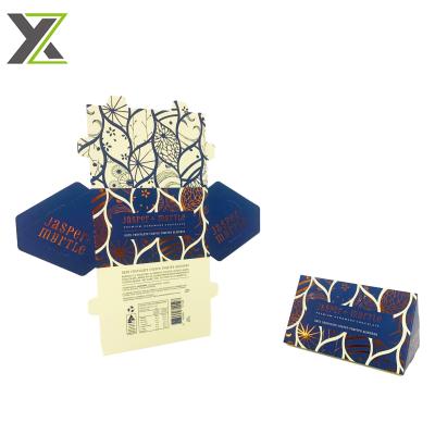 China Recyclable Custom Foldable Chocolate Candy Box Wedding Triangle Mailing Paper Box for sale