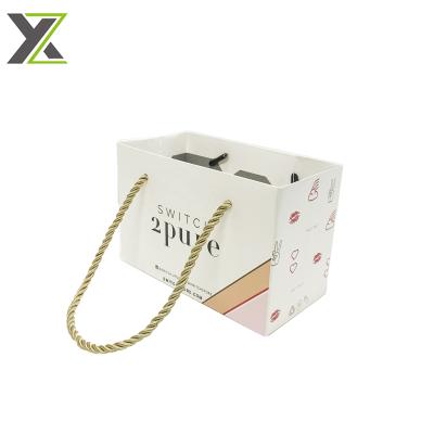 China Recyclable Custom Eco Friendly Fancy Paper Gift Paper Bags With Your Own Logo for sale