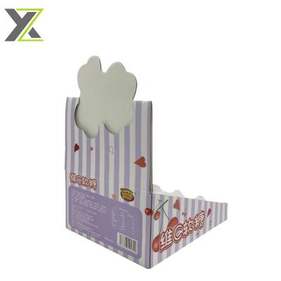 China Custom Wholesale Biodegradable Corrugated Display Boxes For Vitamin C Soft Candy for sale