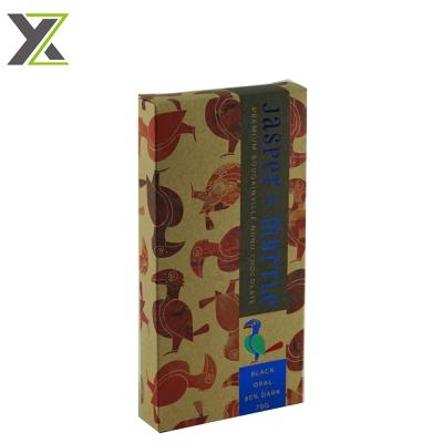 China Recycled Materials ECO Kraft Paper Box With Colors Foil For Chocolates for sale