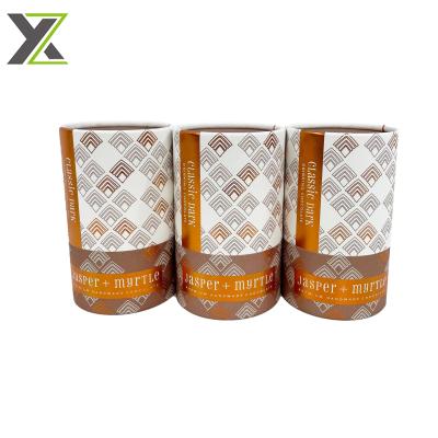 China Biodegradable Custom Classic Dark Chocolate Drinking Foil Printed Round Paper Tube for sale