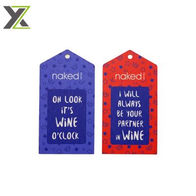 China 100% Eco-friendly Custom Luxury Hang Tag Garment Paper Hangtag Swing Tags For Clothing for sale