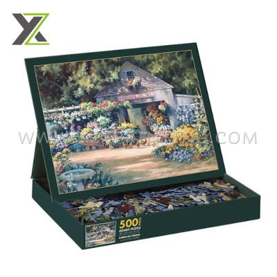 China Disposable Custom Printing 500 Pieces Cardboard Paper Jigsaw Puzzle for sale