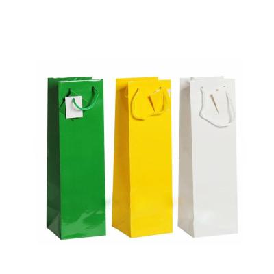 China Recyclable Different Color Printed High Quality Customized Precious Laminated Fashion Wine Package Bag for sale