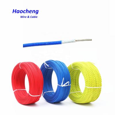 China VDE H05SJ-K Internal Wiring Silicone Rubber Insulated And Braided Fiberglass Wire for sale