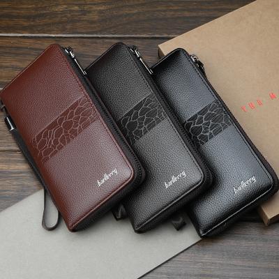 China Factory Outlet Men's Waterproof PU Leather Wallet Long, PU Leather Wallet, 2018 Wholesale Man Wallet for sale