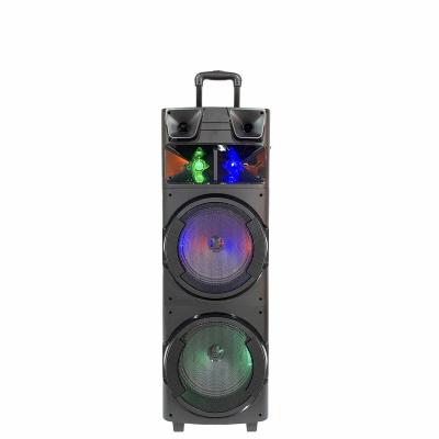 China USB/TF/FM/BLUE--TOOTH/TWS/REMOTE/TROLLEY& WHEELS double bass amplificada bonica fm bass amplificada bass 10inch subwoofer microphone karaoke stage dj radio wireless speaker for sale