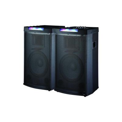 China USB/SD/FM/BLUE-TOOTH/DIGITAL DISPLAY/BIG REMOTE Professional Powered Active Speaker System 10 Outdoor 12 Stage 2.0 15 Inch PA Speaker With 12V usb sd for sale