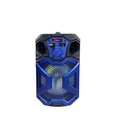 China USB/TF card/FM/Bluetooth/remote/AUX. In Mic In In Stock 8inch Rechargeable Portable Outdoor Speaker System Subwoofer Big BT Sound Box With Led Light , Square Dance DJ Speaker for sale