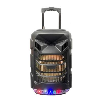 China New fashion wireless speaker 12 inch portable trolley party speaker with trolley and wheels for sale