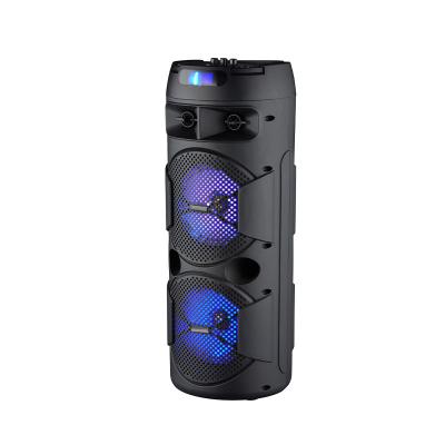 China No Wholesale Trolley Speaker DJ Wireless Portable Speaker Rechargeable Battery 8 Inch Large Round Double for sale