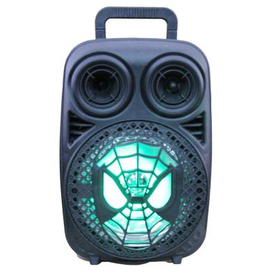 China USB/TF/FM/TWS/blue tooth/remote/light/MIC speaker input/aux portable speaker. Hotsale promotion 8inch BT rechargeable battery party box with LED lights for sale