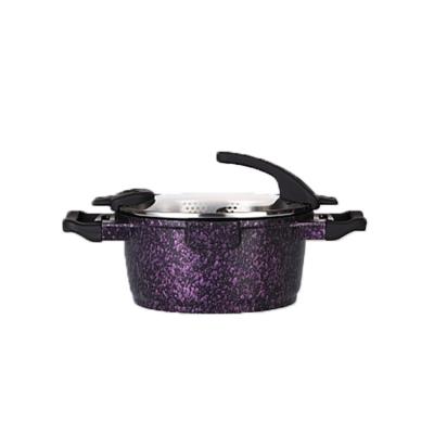 China Sustainable 20cm Cast Aluminum Nonstick Soup Pot / Casserole Pot With Granite Coating for sale