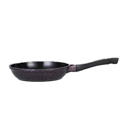 China Sustainable Cast Aluminum Granite Honeycomb Deep Pot Frying Air Set Frying Pan for sale