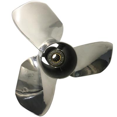 China Stainless Steel 35-60HP 12X13 STAINLESS STEEL OUTDOOR Jet Boat Marine Propeller Fit For HONDA Engine for sale