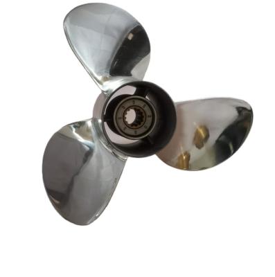 China Mathed Stainless Steel STAINLESS STEEL Thrusters For TOHATSU&NISSAN STAINLESS STEEL 35-50HP 11.6X11 OUTBOARD THRUSTER marine propeller for sale