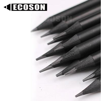 China High Quality Black Wooden Pencil Round Sharpened HB Custom Wholesale Pencil Black Wooden Pencil for sale