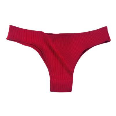 China Antibacterial Wholesale Ladies Panties Thong Underwear Women Solid Cotton Panties for sale