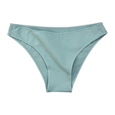 China Dropshipping cotton thong panties period underwear antibacterial women's tanga panties pure solid women's panties for sale